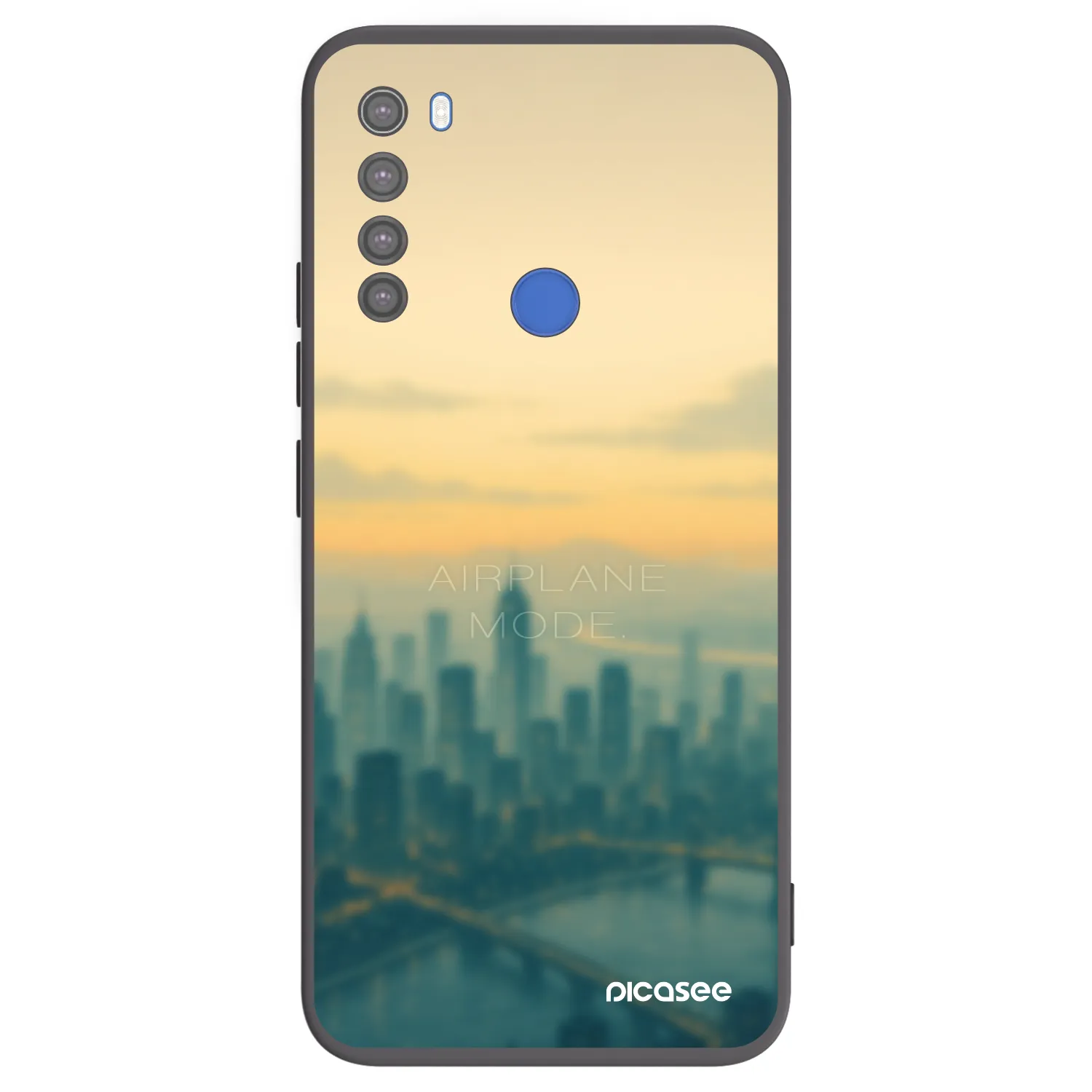 Picasee crna silikonska maskica za Xiaomi Redmi Note 8T - Airplane mode