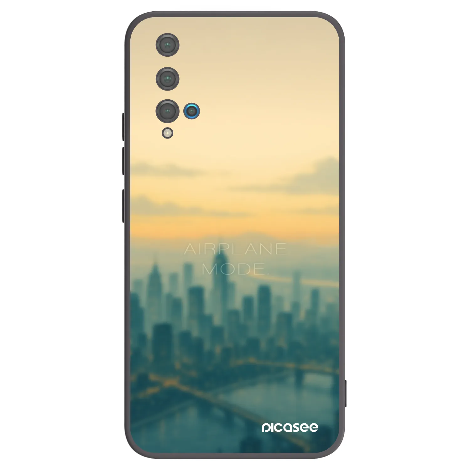 Picasee crna silikonska maskica za Huawei Nova 5T - Airplane mode