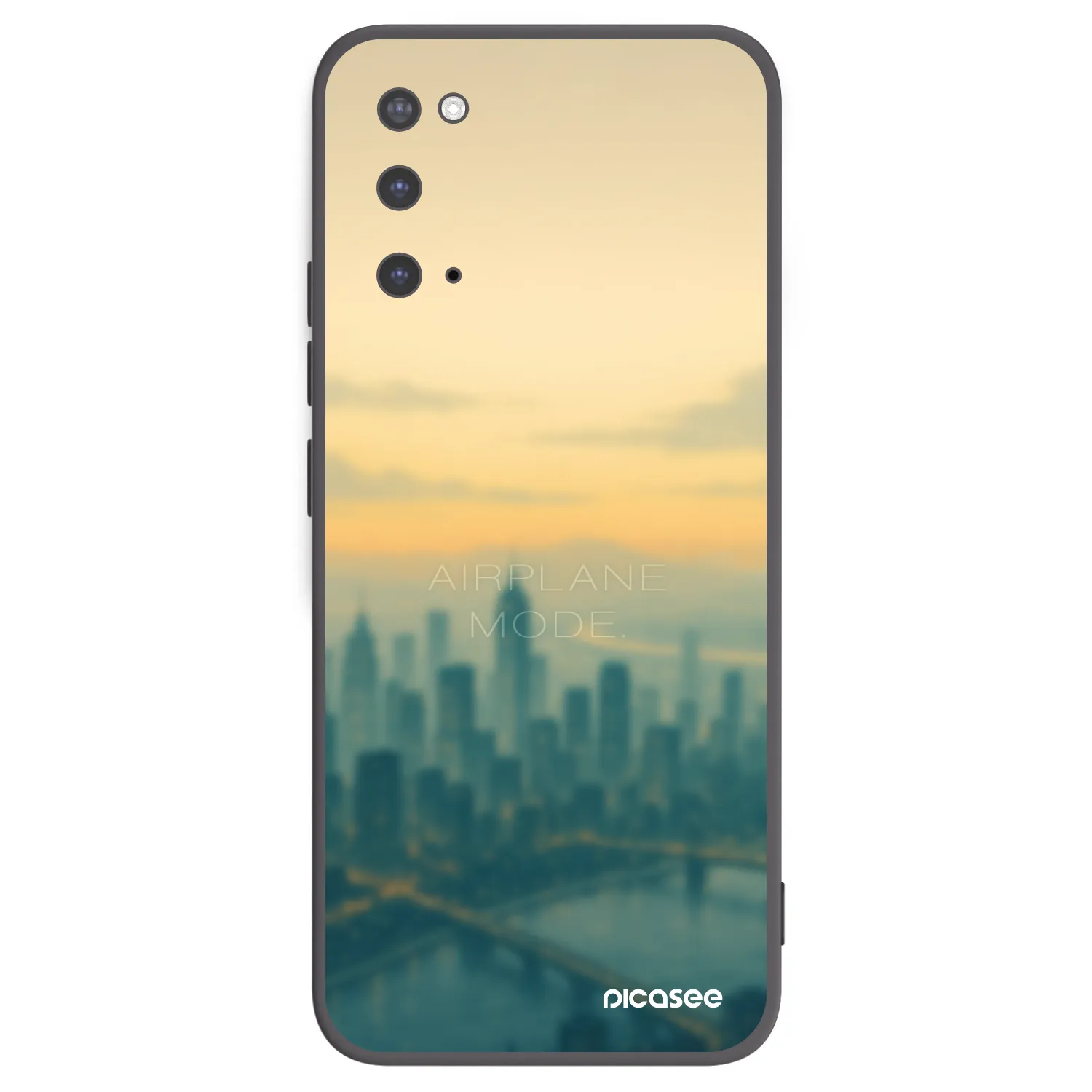 Picasee crna silikonska maskica za Samsung Galaxy S20 G980F - Airplane mode