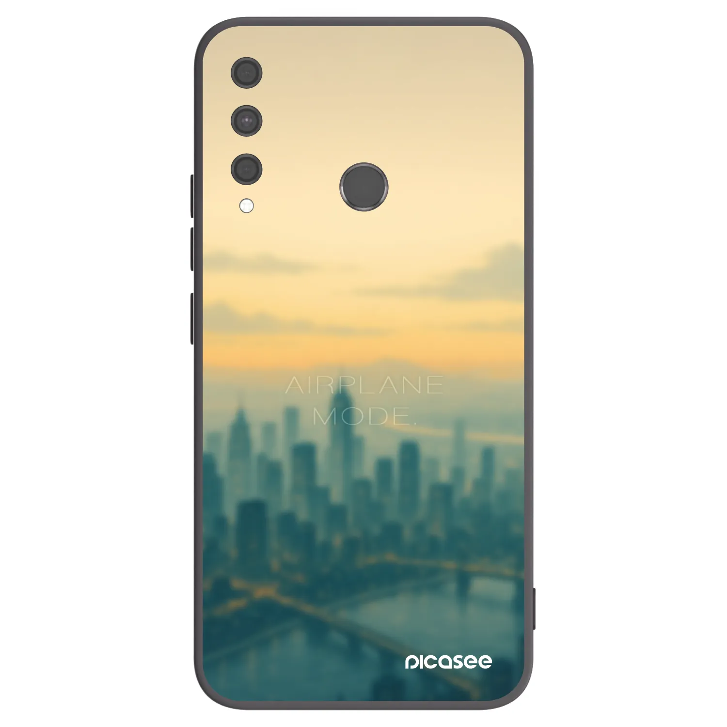 Picasee crna silikonska maskica za Huawei P40 Lite E - Airplane mode