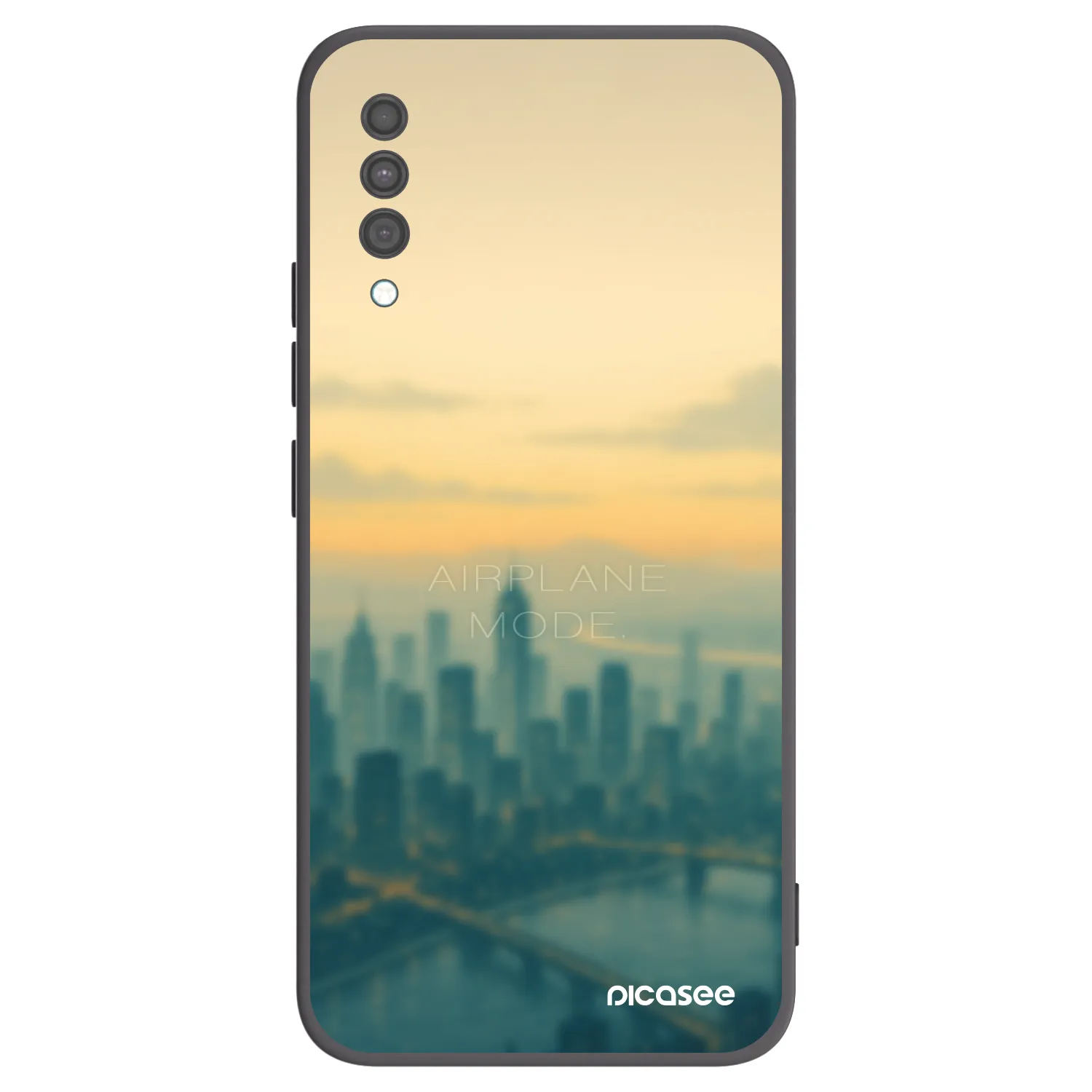 Picasee crna silikonska maskica za Samsung Galaxy A30s A307F - Airplane mode