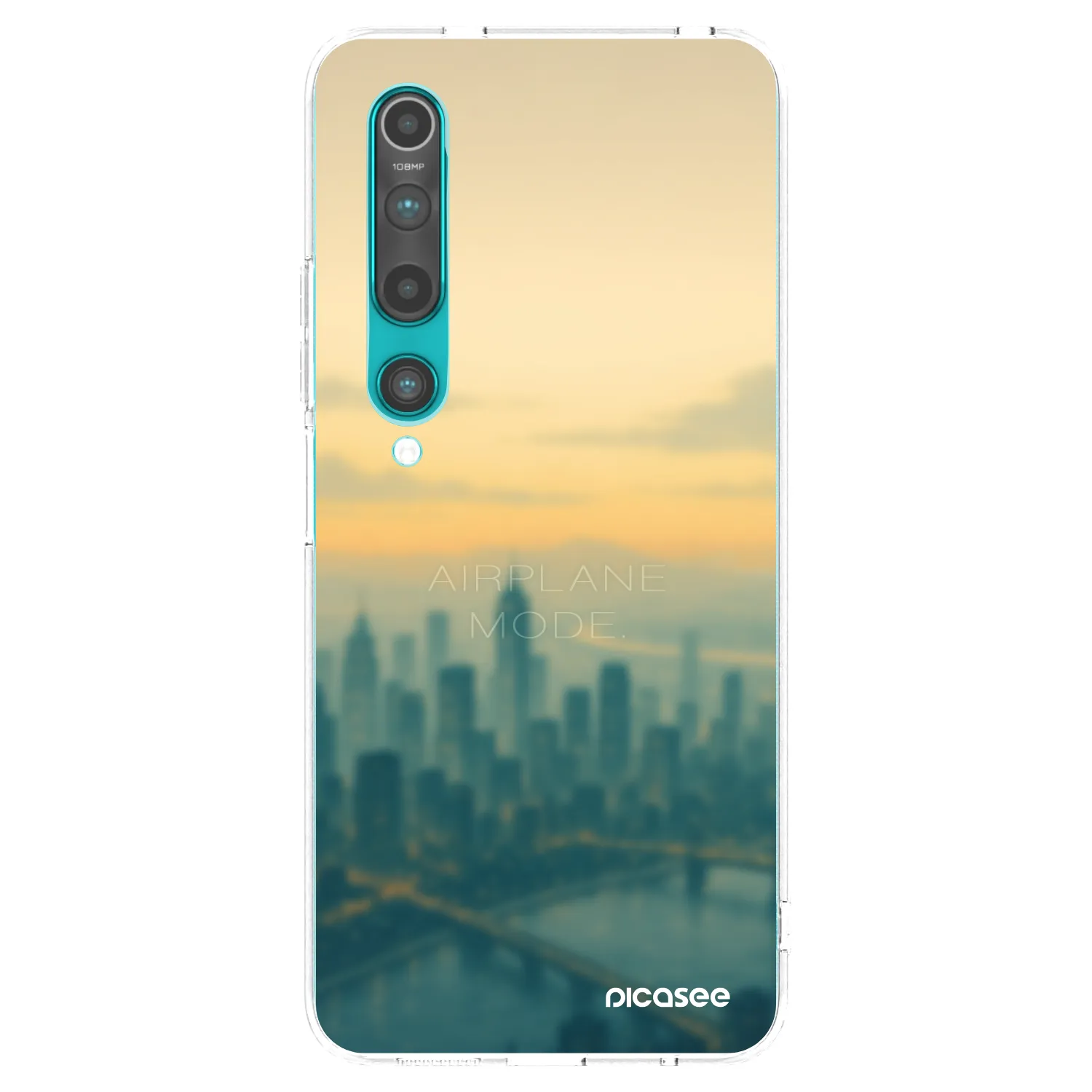 Picasee silikonska prozirna maskica za Xiaomi Mi 10 - Airplane mode