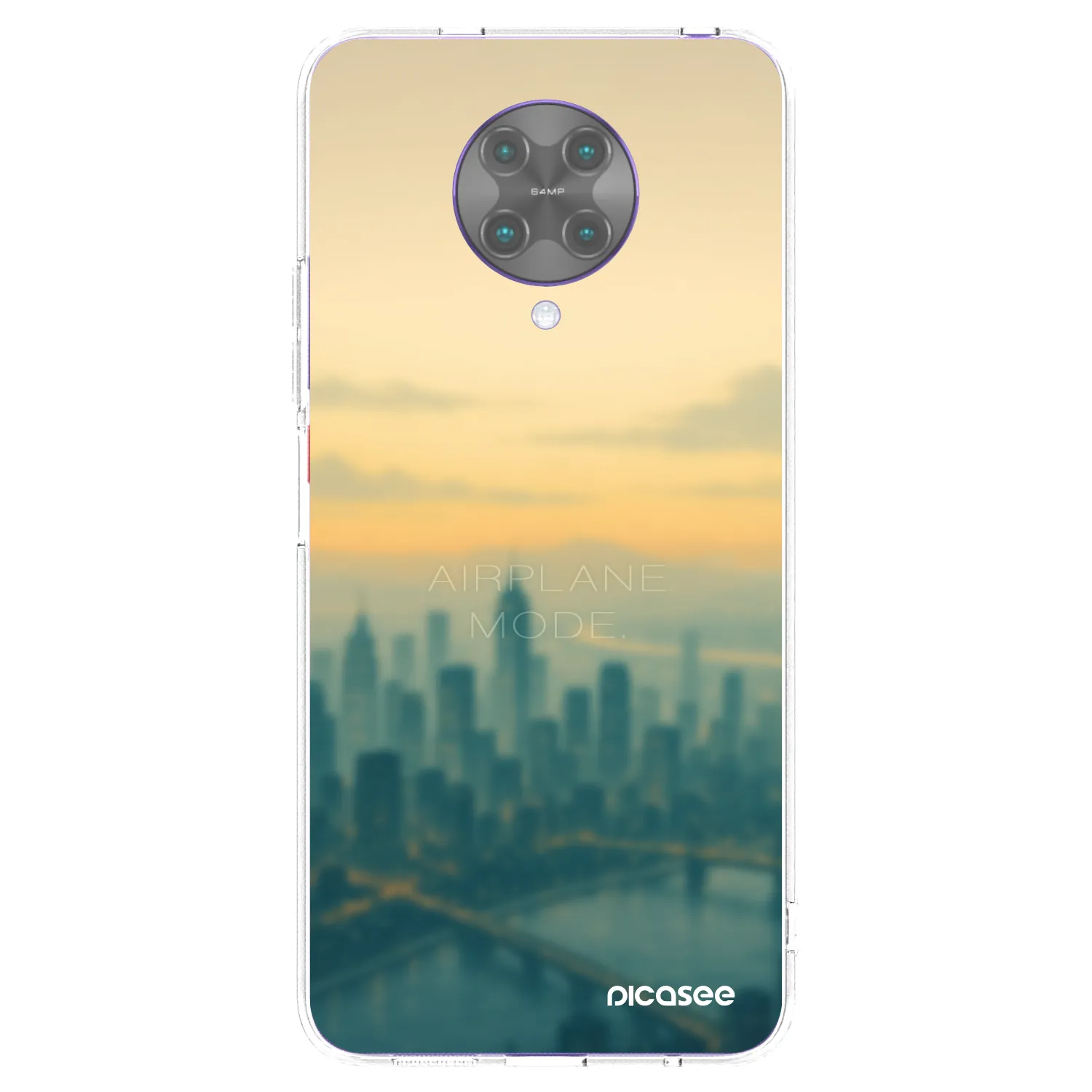 Picasee silikonska prozirna maskica za Xiaomi Poco F2 Pro - Airplane mode
