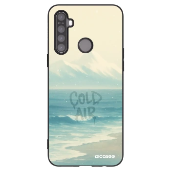 Picasee crna silikonska maskica za Realme 6i - COLD AIR