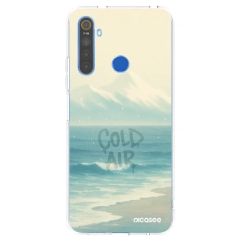 Picasee silikonska prozirna maskica za Realme 5 - COLD AIR