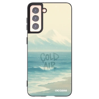 Picasee crna silikonska maskica za Samsung Galaxy S21 5G G991B - COLD AIR