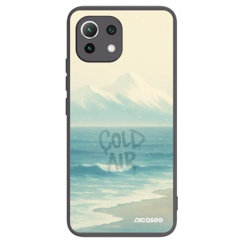 Picasee crna silikonska maskica za Xiaomi Mi 11 Lite - COLD AIR