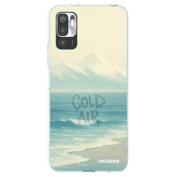 Picasee silikonska prozirna maskica za Xiaomi Redmi Note 10 5G - COLD AIR