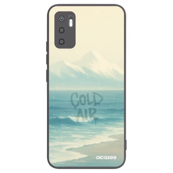 Picasee crna silikonska maskica za Xiaomi Redmi Note 10 5G - COLD AIR