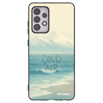 Picasee crna silikonska maskica za Samsung Galaxy A52s 5G A528B - COLD AIR