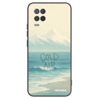 Picasee crna silikonska maskica za Realme 8 5G - COLD AIR