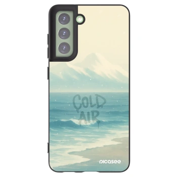 Picasee crna silikonska maskica za Samsung Galaxy S21 FE 5G - COLD AIR