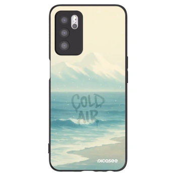 Picasee crna silikonska maskica za OPPO A16s - COLD AIR