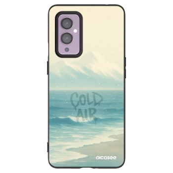 Picasee crna silikonska maskica za OnePlus 9 - COLD AIR