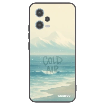Picasee crna silikonska maskica za Xiaomi Redmi Note 12 5G - COLD AIR