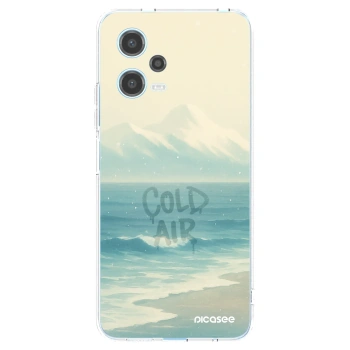 Picasee silikonska prozirna maskica za Xiaomi Redmi Note 12 5G - COLD AIR