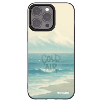 Picasee crna silikonska maskica za Apple iPhone 15 Pro Max - COLD AIR