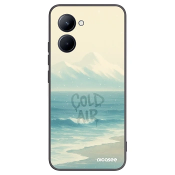 Picasee crna silikonska maskica za Realme C33 (2023) - COLD AIR