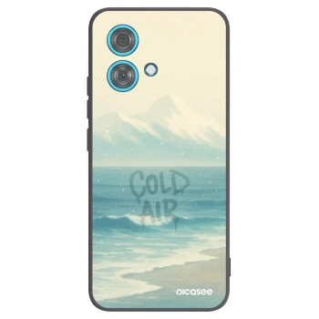 Picasee crna silikonska maskica za Motorola Edge 40 Neo - COLD AIR
