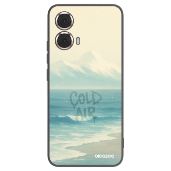 Picasee crna silikonska maskica za Motorola Moto G85 - COLD AIR