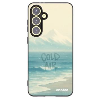 Picasee crna silikonska maskica za Samsung Galaxy S24 FE S721B - COLD AIR