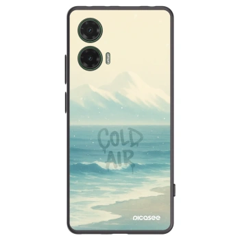 Picasee crna silikonska maskica za Motorola Moto G35 5G - COLD AIR