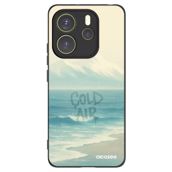 Picasee crna silikonska maskica za Xiaomi Redmi Note 14 4G - COLD AIR