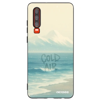 Picasee crna silikonska maskica za Huawei P30 - COLD AIR