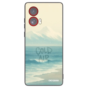 Picasee crna silikonska maskica za Motorola Edge 50 Fusion - COLD AIR