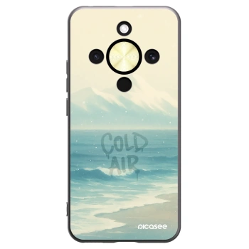 Picasee crna silikonska maskica za Honor Magic8 Lite 5G - COLD AIR