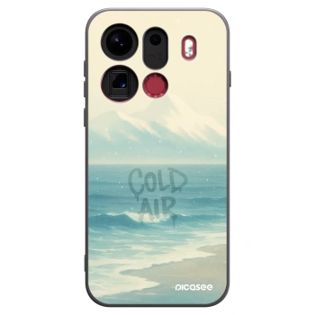 Picasee crna silikonska maskica za OPPO Find X9 Pro - COLD AIR