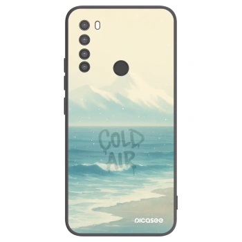Picasee crna silikonska maskica za Xiaomi Redmi Note 8 - COLD AIR