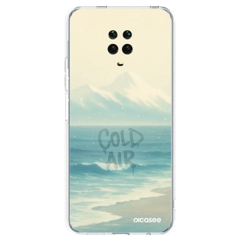 Picasee silikonska prozirna maskica za Xiaomi Redmi Note 9 Pro - COLD AIR