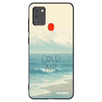 Picasee crna silikonska maskica za Samsung Galaxy A21s - COLD AIR