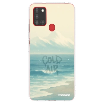 Picasee silikonska prozirna maskica za Samsung Galaxy A21s - COLD AIR