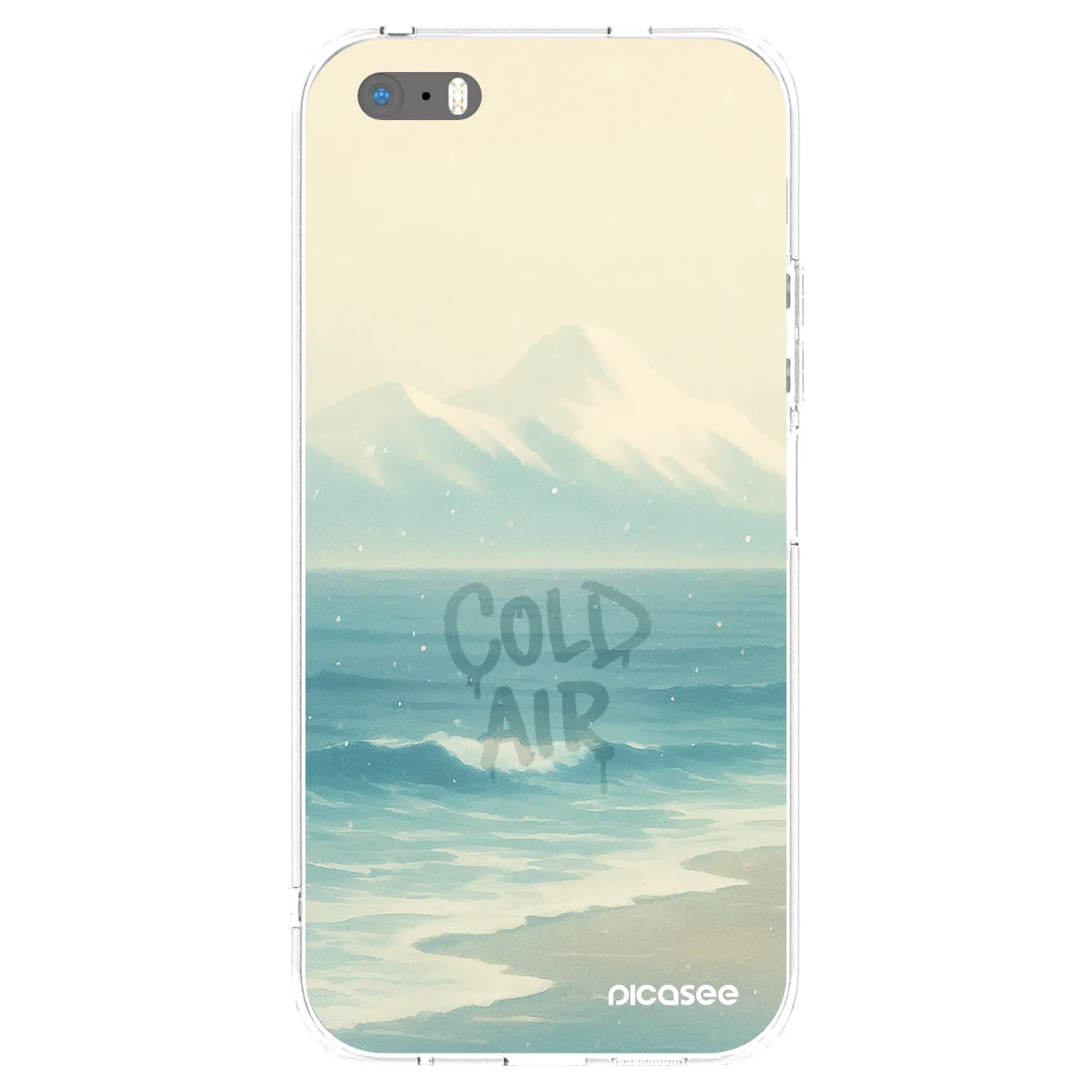 Picasee silikonska prozirna maskica za Apple iPhone 5/5S/SE - COLD AIR