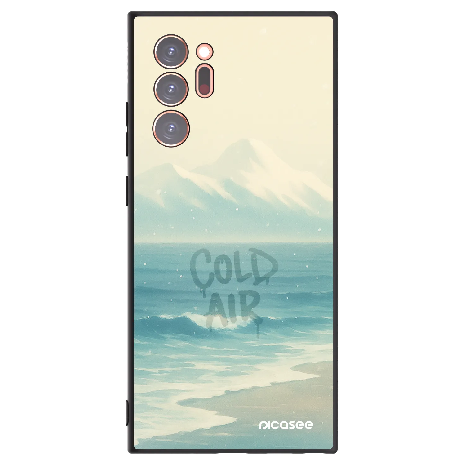 Picasee crna silikonska maskica za Samsung Galaxy Note 20 Ultra - COLD AIR