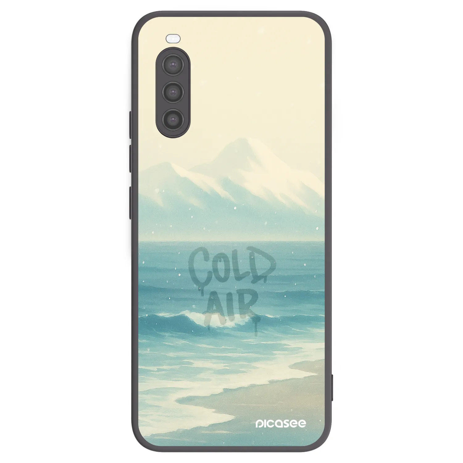 Picasee crna silikonska maskica za Sony Xperia 10 II - COLD AIR