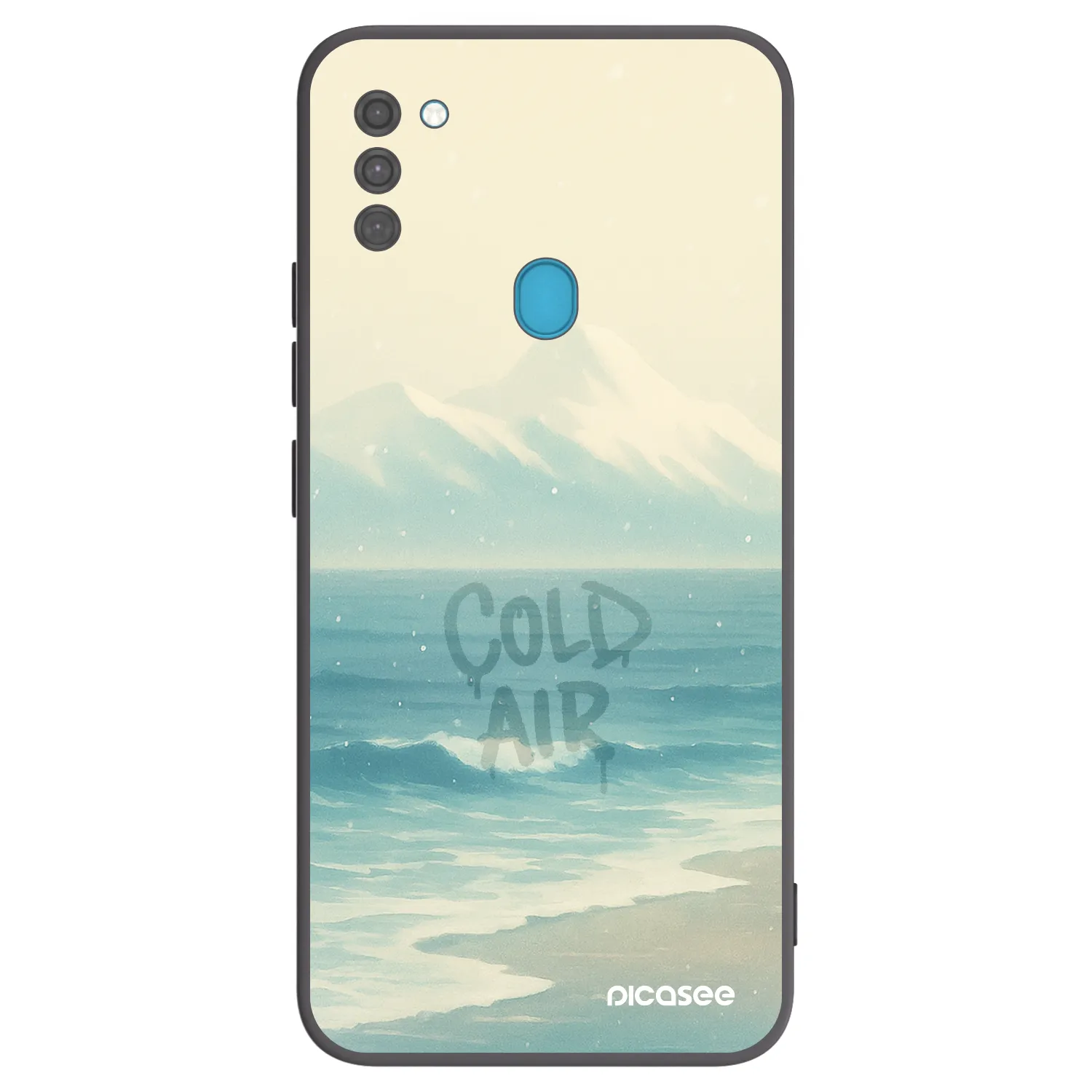 Picasee crna silikonska maskica za Samsung Galaxy M11 - COLD AIR