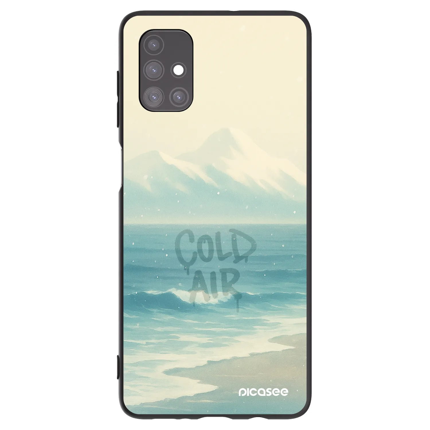 Picasee crna silikonska maskica za Samsung Galaxy M51 M515F - COLD AIR