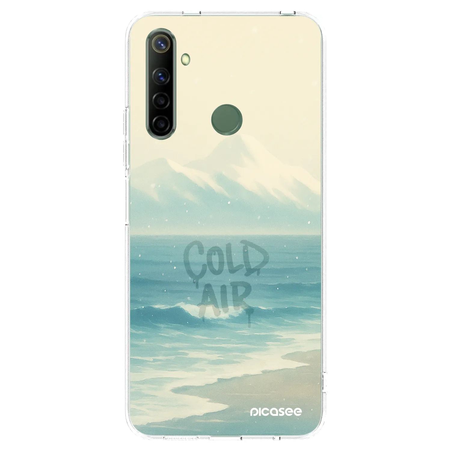 Picasee silikonska prozirna maskica za Realme 6i - COLD AIR