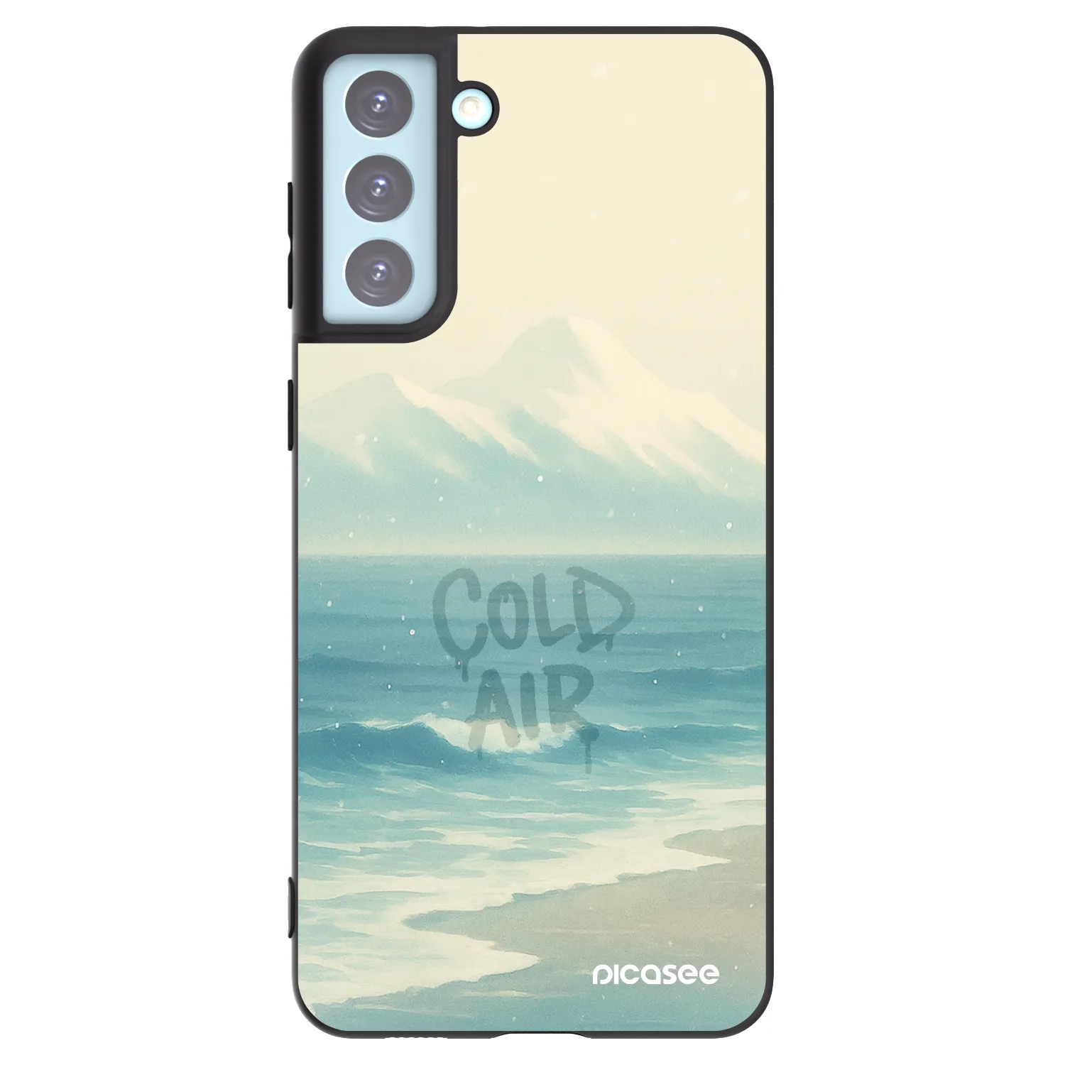 Picasee crna silikonska maskica za Samsung Galaxy S21+ 5G G996F - COLD AIR