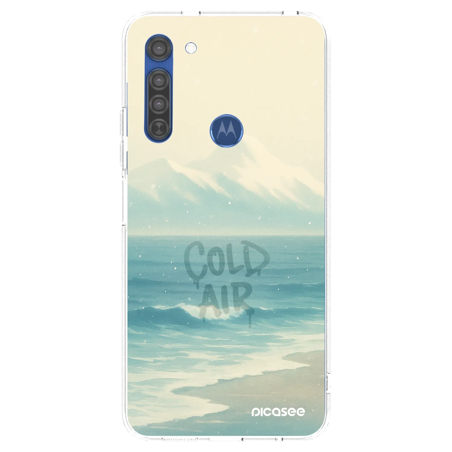 Picasee silikonska prozirna maskica za Motorola Moto G8 - COLD AIR