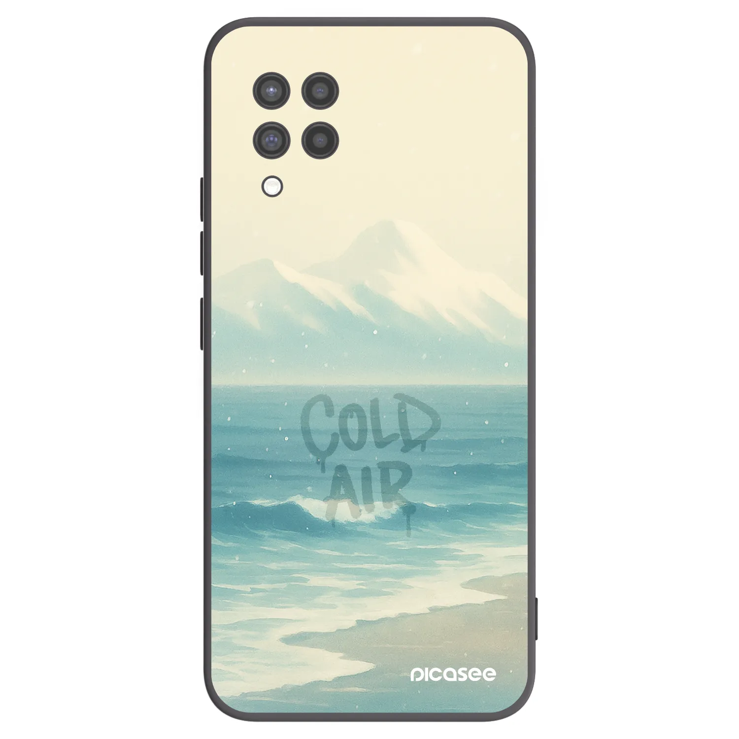 Picasee crna silikonska maskica za Samsung Galaxy A42 A426B - COLD AIR