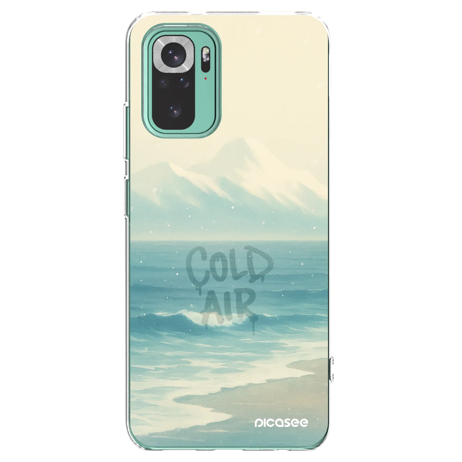 Picasee silikonska prozirna maskica za Xiaomi Redmi Note 10 Pro - COLD AIR