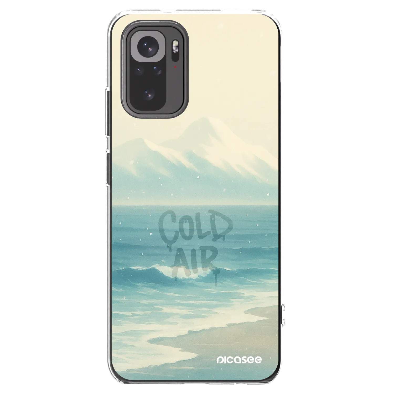 Picasee silikonska prozirna maskica za Xiaomi Redmi Note 10S - COLD AIR