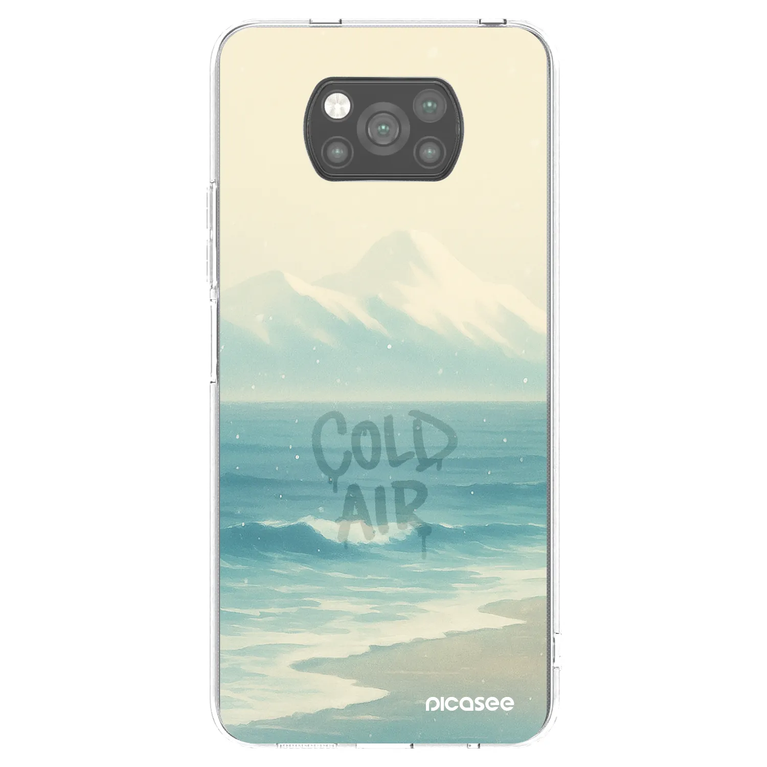 Picasee crna silikonska maskica za Xiaomi Poco X3 Pro - COLD AIR