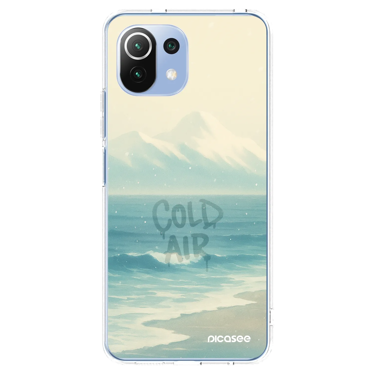 Picasee silikonska prozirna maskica za Xiaomi Mi 11 Lite - COLD AIR