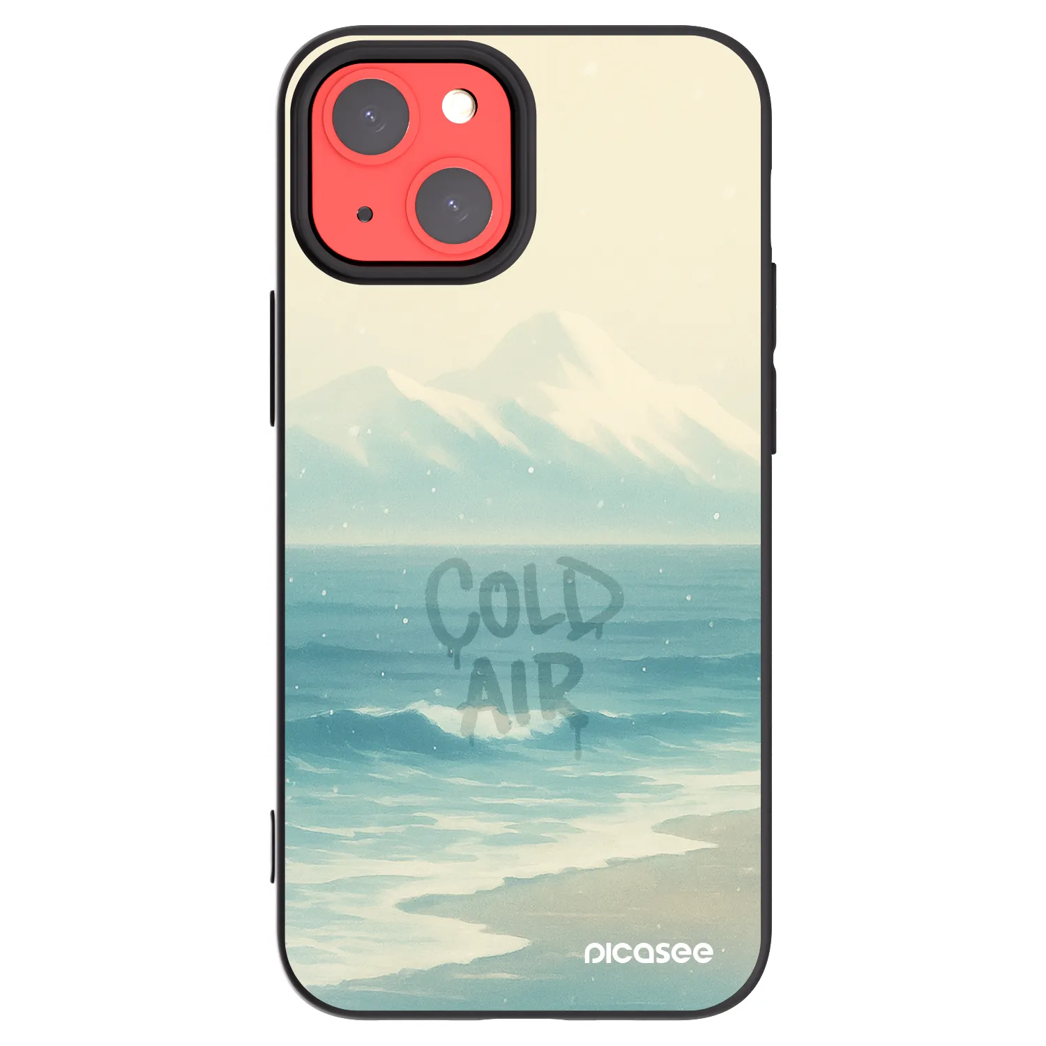 Picasee crna silikonska maskica za Apple iPhone 13 mini - COLD AIR