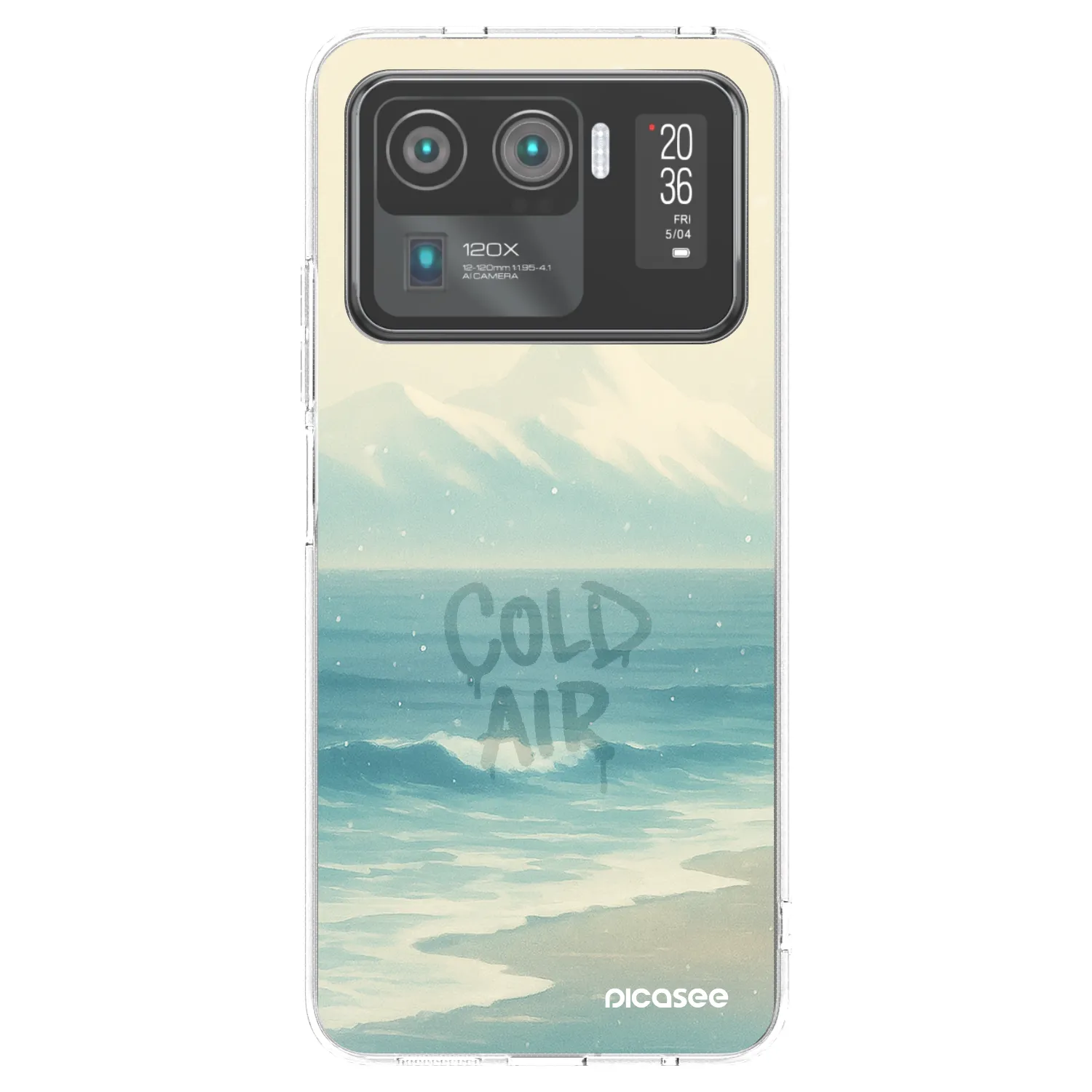 Picasee silikonska prozirna maskica za Xiaomi Mi 11 Ultra - COLD AIR